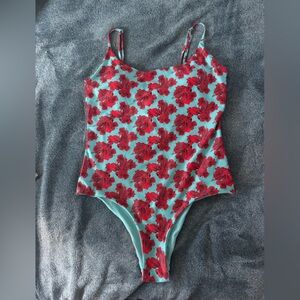 Maui Misfits Co Hibiscus Floral One-Piece Swimsuit